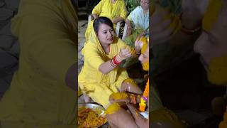 Haldi Ceremony 😍 haldiceremony trending vlog viralvideo viralshorts shorts [upl. by Ahsrav]