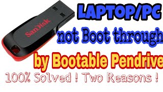 Laptop is not Booting from Bootable Pendrive  Solved [upl. by Kiyoshi205]