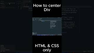 How to center a div shortsfyp [upl. by Suki]