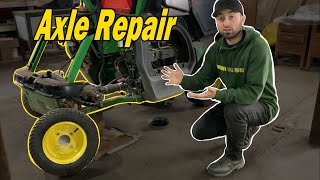 John Deere 1445 Tractor Rear Axle Repair  PT6 [upl. by Ainigriv]