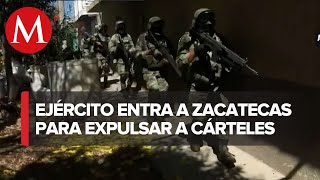 Elementos del Ejército y GN llegan a Jerez Zacatecas para reforzar la seguridad [upl. by Esinel698]