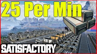 Satisfactory Gameplay  25 Encased Industrial Beams Per Min [upl. by Neuberger]