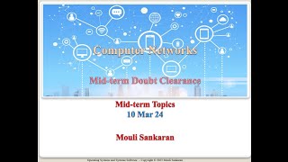 Computer Networks Revision midterm [upl. by Heger]