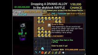 DIVANS ALLOY From Year 300 Raffle  Hypixel Skyblock [upl. by Lleuqram]