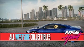 Need For Speed Heat ALL COLLECTIBLES Locations Westside Billboards Arts Flamingos [upl. by Particia242]