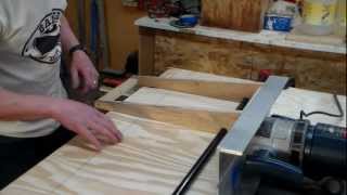 Scarfing plywood bottom for 17x54 Drift Boat part one [upl. by Cort]