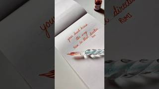 Glass Dip PenRumi Quotes trending dippen art ytshorts subscribe [upl. by Saisoj]