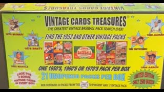 🔥VINTAGE PACK GUARANTEE 👀 in this Vintage Cards Treasures Mystery Box [upl. by Eniron]