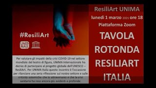 Resiliart UNIMA Italia  1° marzo 2021 [upl. by Adnohsirk950]