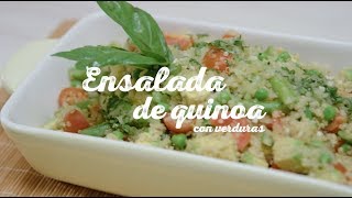 ¿Cómo preparar una Ensalada de quinoa con verduras [upl. by Wallace]