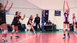 Volleyball Referee  2nd Ref Front View Side to Side Movement [upl. by Suivatco]