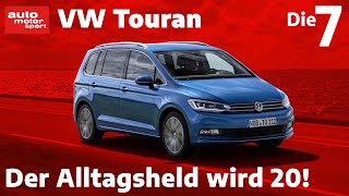 VW Touran Ein neues Update zum 20 Geburtstag  auto motor und sport [upl. by Otto]