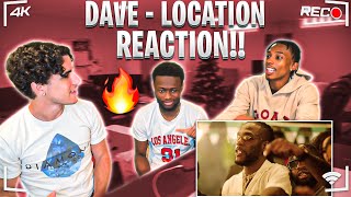 AMERICANS REACT TO DAVE  LOCATION FT BURNA BOY [upl. by Htebyram]