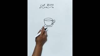 cup plate drawing ☕painting sketch creative art easydrawing paintingstyles [upl. by Mailiw630]