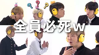 【BTS伝言ゲーム】イヤホンガンガンゲームが必死すぎたｗ【日本語字幕】 [upl. by Lillie890]