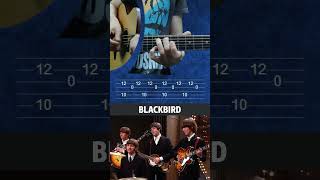 The Beatles – Blackbird  Easy Guitar Tutorial tabs [upl. by Allerus]