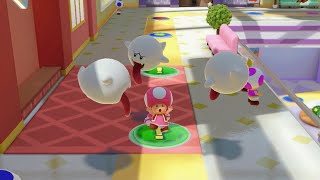 Super Mario Party Jamboree  Toadette vs Mario vs Luigi vs Daisy  Rainbow Galleria [upl. by Enneicul714]