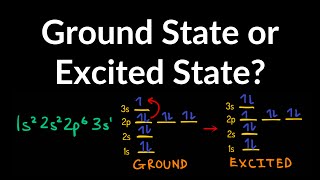 Ground State vs Excited State Electron Configuration Example Practice Problems Explained Summary [upl. by Scarrow469]