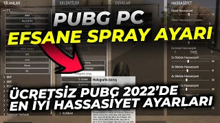 PC PUBGDE SPRAY NASIL ATILIR  STEAM PUBG EN Ä°YÄ° HASSASÄ°YET AYARLARI  axi PUBG 2022 [upl. by Ylelhsa]