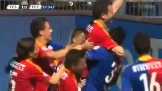 Alexander Freis Last Professional Career Goal  FC Basel Vs Zurich 14042013 [upl. by Eiramac]