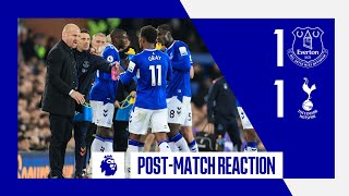 EVERTON 11 TOTTENHAM  Sean Dyches reaction [upl. by Searby]