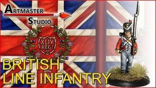 Artmaster Studio How to paint British Line Infantry [upl. by Ambrosi51]