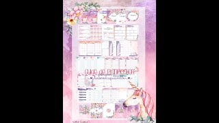 Guide de planification licorne aquarelle [upl. by Ellennej943]