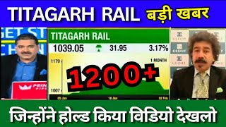 Titagarh Rail share latest news today Titagarh rail share analysis Target price 2024 [upl. by Carissa]