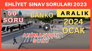 EHLİYET SINAV SORULARI 2023 ARALIK 2024 OCAK ÇIKMIŞ EHLİYET SINAV SORULARI [upl. by Arakawa]