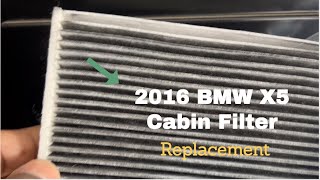 2016 BMW X5 Cabin air filter replacement [upl. by Lrad]