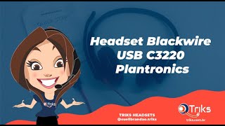 Headset Blackwire USB C3220 Plantronics [upl. by Eillil664]