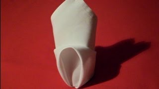 How To Fold Napkins  Rosebud Napkin Folding [upl. by Platt268]