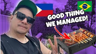 COOKING BRAZILIAN BARBECUE IN THE BEACH WITH MY FILIPINO HUSBAND  days arent easy filipinohusband [upl. by Barris]