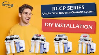 iSpring RCCP Series RO System with Booster Pump DIY Installation  Step by Step [upl. by Eckardt]