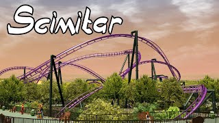 Scimitar  An Insane MultiLaunch Custom Coaster in RCT3 [upl. by Leahey453]