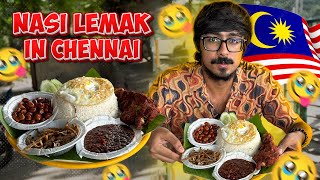 BEST Nasi Lemak 🤤🛐‼️ in Chennai ♥️  Peppa Foodie [upl. by Arraik171]