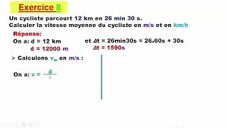 Exercice 8 le mouvement et le repos 3APIC [upl. by Jona]