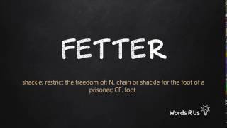 How to Pronounce FETTER in American English [upl. by Checani525]