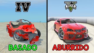 GTA 4 VS GTA 5  Destrucción de Vehículos [upl. by Seravaj368]