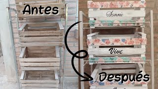 DIY Restauramos REPISA Y CAJONES DE VERDURA [upl. by Aerdnac240]