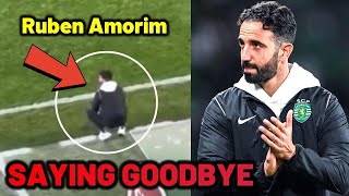 Ruben Amorim saying goodbye to Sporting Fans For His Last Game Before Traveling to Manchester United [upl. by Kenison]