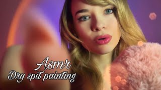 ASMR  Dry Spit Painting  no visible spit  no talking [upl. by Seuqram]