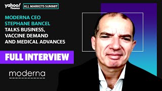 Moderna CEO Stephane Bancel talks business vaccine demand and medical advances [upl. by Viveca152]