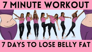 7 DAY CHALLENGE 7 MINUTE WORKOUT TO LOSE BELLY FAT  HOME WORKOUT TO LOSE INCHES Lucy WyndhamRead [upl. by Thorrlow600]