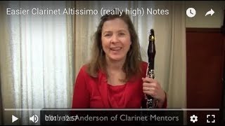 Easier Clarinet Altissimo really high Notes [upl. by Seligman]