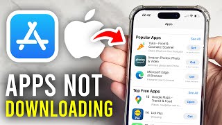 How To Fix iPhone Apps Not Downloading  Full Guide [upl. by Esyli]