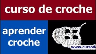 CROCHÊ FILÉ  AUMENTO  CURSO DE CROCHE 👍 [upl. by Mourant120]