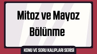 Mayoz Bölünme  39 Günde TYT Biyoloji Kampı31  10 Sınıf Biyoloji Kampı3  2024 [upl. by Miuqaoj]