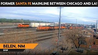 Belen New Mexico USA  Virtual Railfan LIVE [upl. by Htepsle]