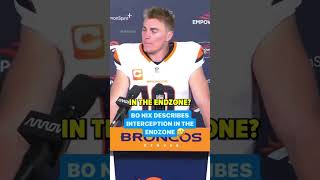 Bo Nix’s Honest Take on His Interception 🎤 [upl. by Westfall104]